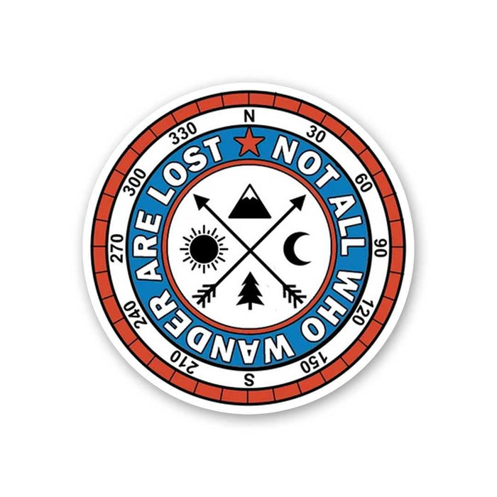 Not All Who Wander Are Lost Sticker - Stickers | STICK IT UP