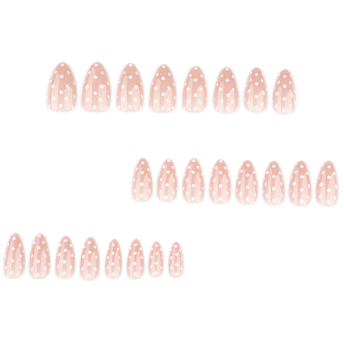 Nude Polka Dots | Medium Almond | EASY PRESS™