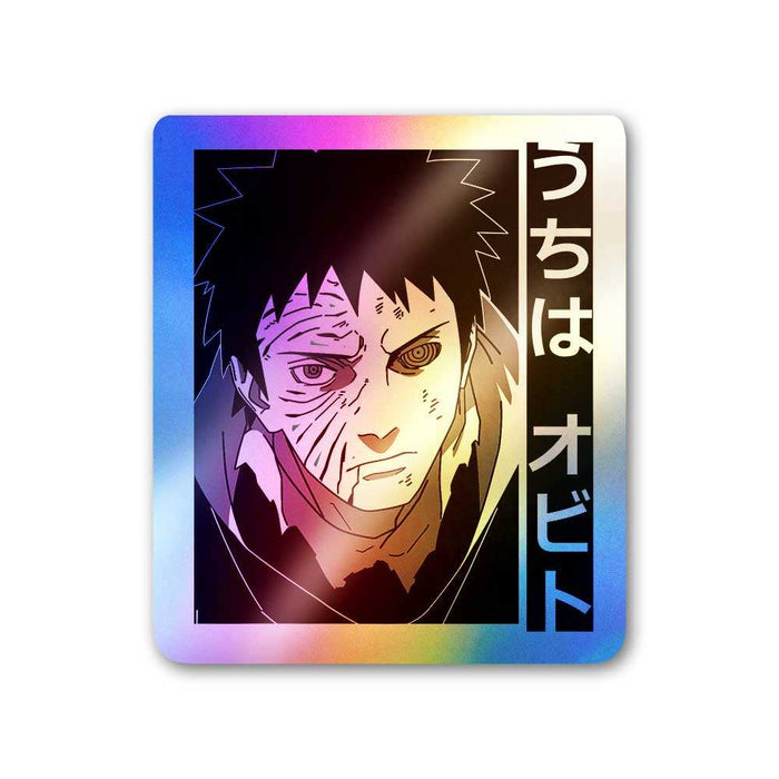 Obito Uchiha Holographic Sticker - Holographic stickers | STICK IT UP