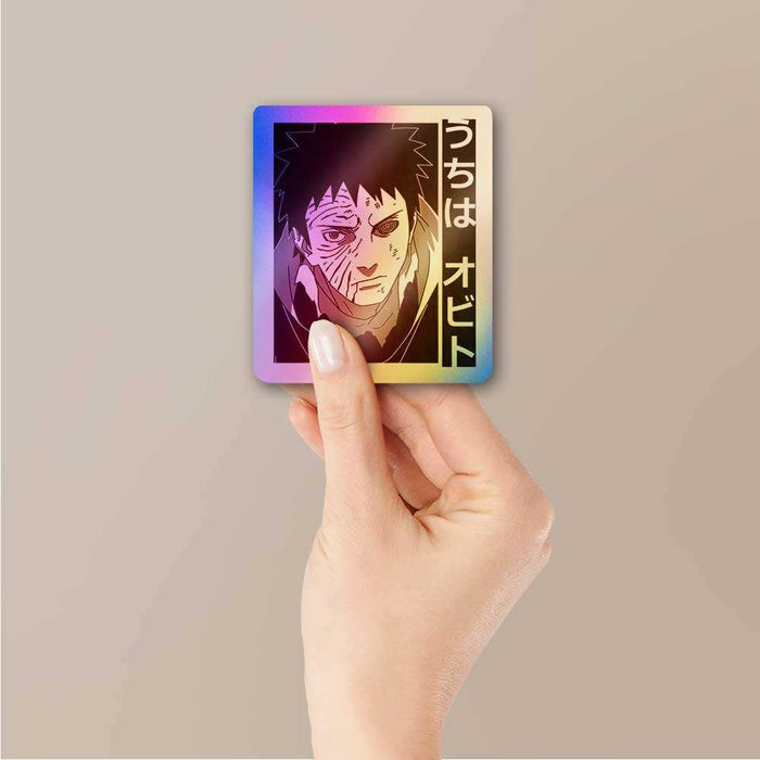 Obito Uchiha Holographic Sticker - Holographic stickers | STICK IT UP