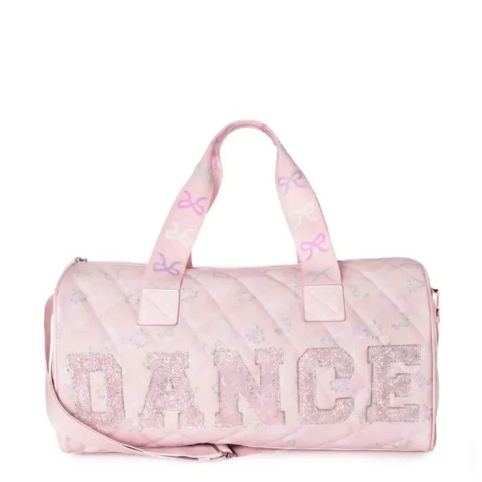 OMG Dance Floral Bow Printed Quilted LG. Duffle
