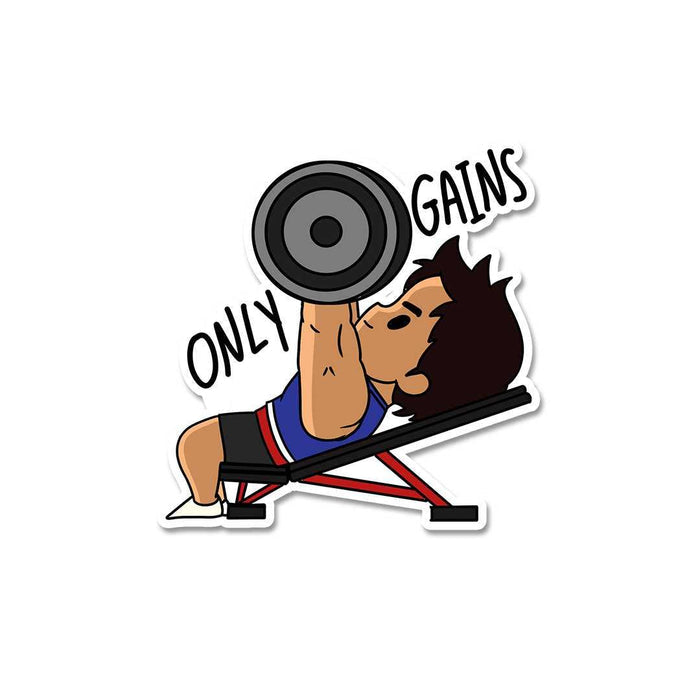 Only Gains Sticker - Stickers | STICK IT UP