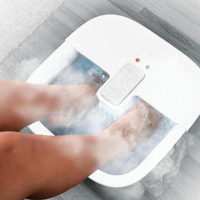 Opvarmet fodbad - med massage