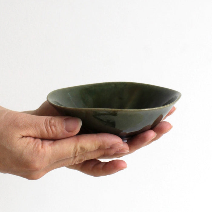 Oribe Deformed Square Kobachi Bowl