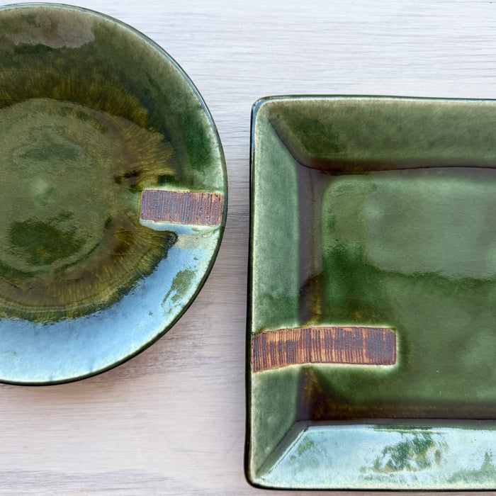 Oribe-Kushime Rectangular Plate