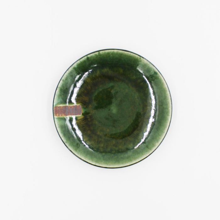 Oribe-Kushime Round Plate (6.5")