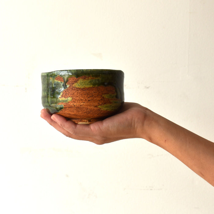 Oribe-Nagashi Matcha Bowl