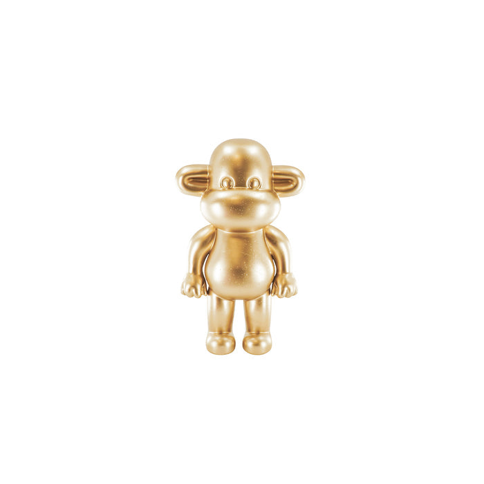 Ornament - Aap Beeld 'The Legend' - Polyresin - Goud - 11x7x19cm