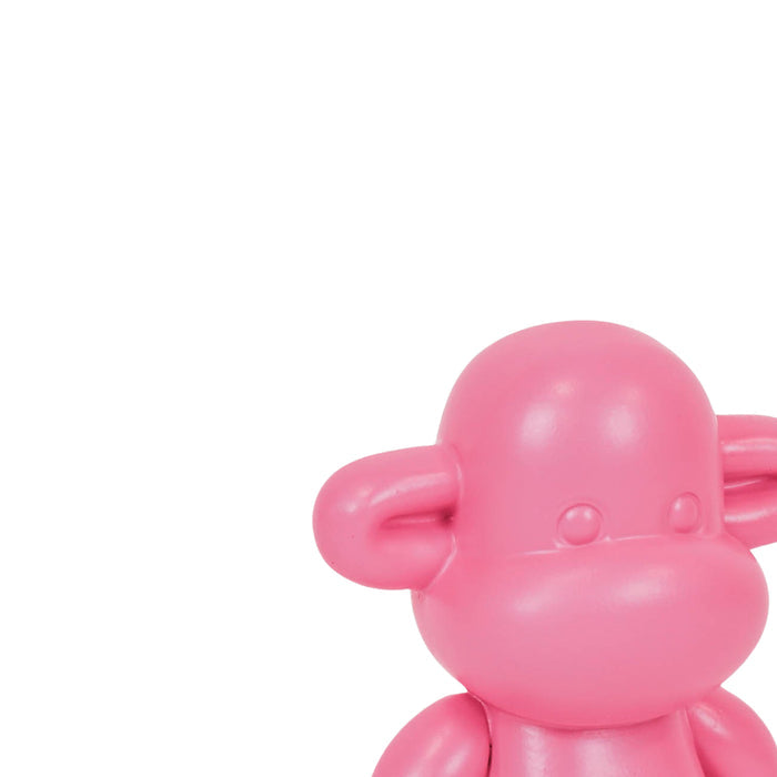Ornament - Aap Beeld 'The Legend' - Polyresin - Roze - 20,5x13,5x35cm