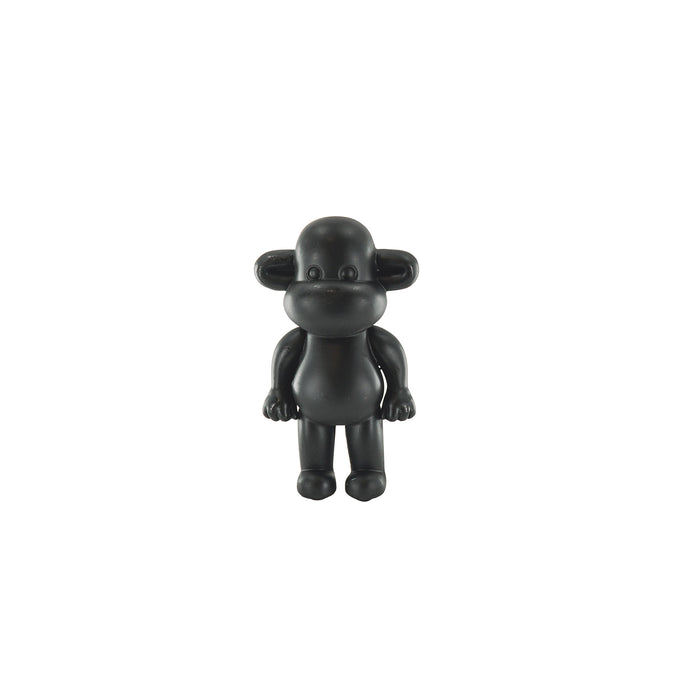 Ornament - Aap Beeld 'The Legend' - Polyresin - Zwart - 11x7x19cm