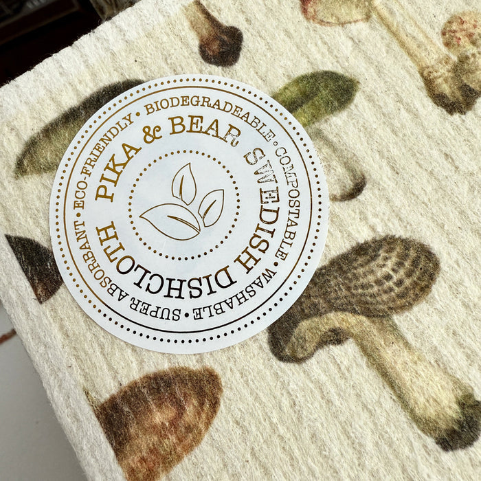 "Ortus" Mushroom Swedish Dishcloth