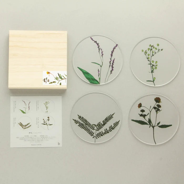 Oshibana Coaster 4-set