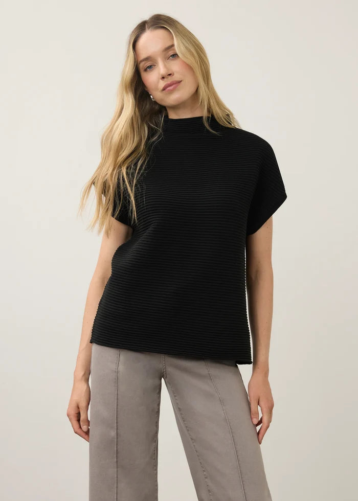 Ottoman Cap Sleeve Sweater