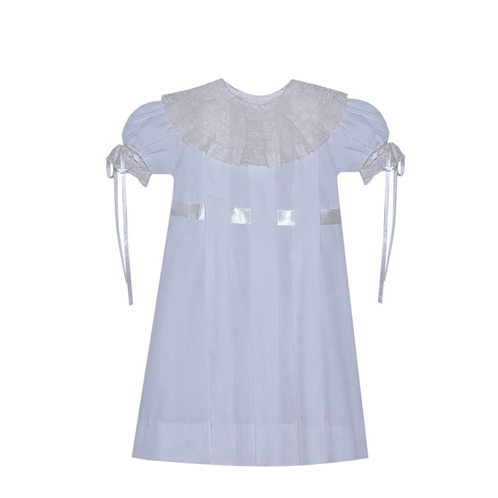 P & R Lace Collar Juliana Dress-White/Ecru