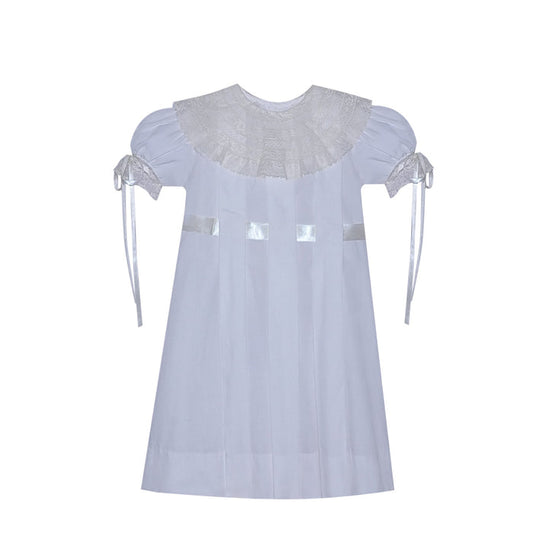P & R Lace Collar Juliana Dress-White/Ecru