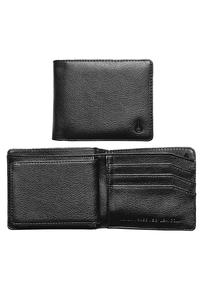 Pass Vegan Leather Coin Wallet - Black