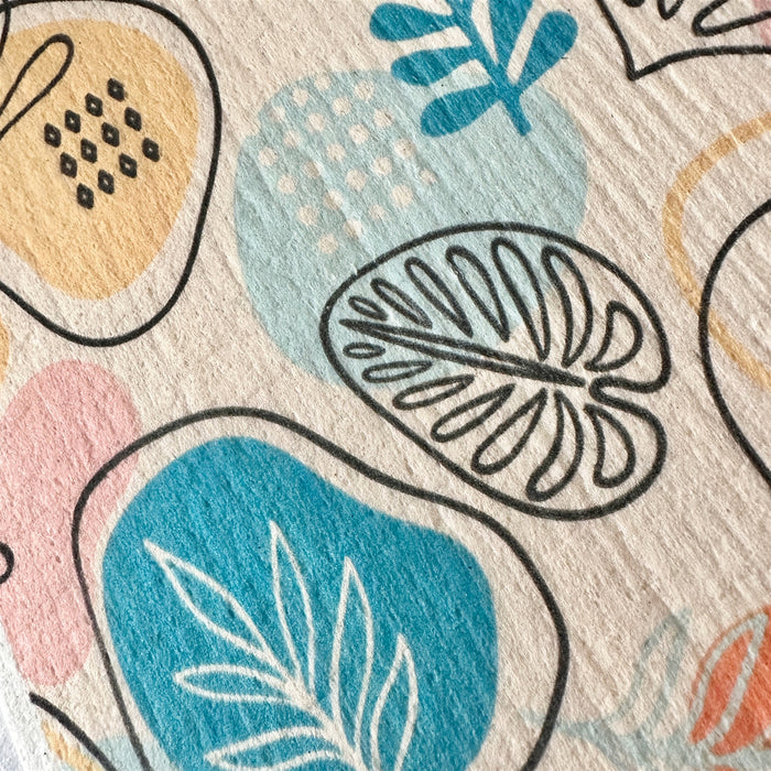 "Petiole" Abstract Leaves Swedish Dishcloth