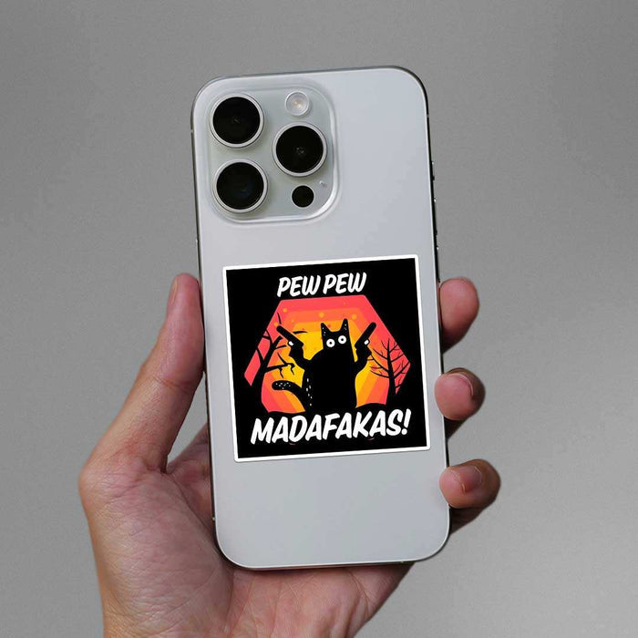 Pew Pew Madafakas Sticker - Stickers | STICK IT UP