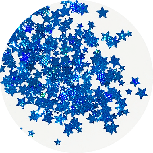 PF Stars *Lazer* Blue Glitter Mix