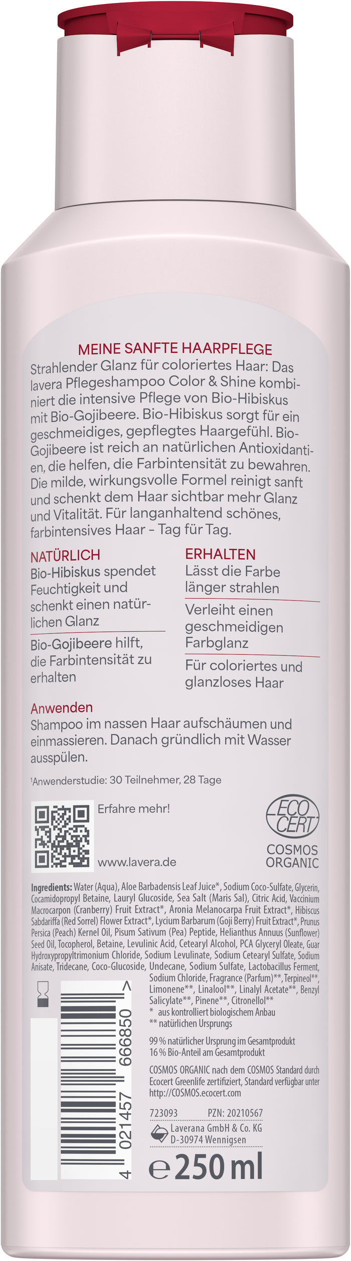 lavera Pflegeshampoo Color & Shine