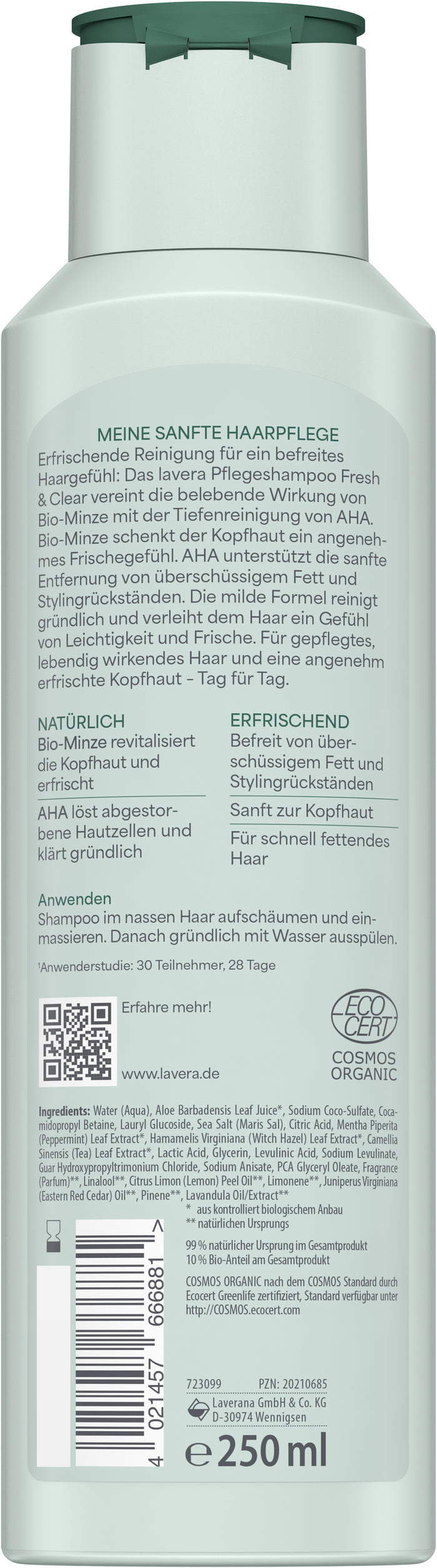 lavera Pflegeshampoo Fresh & Clear