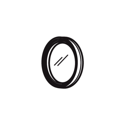 Polarization Filter, SKU SCHOTT-KL-158.206, three quarter front view