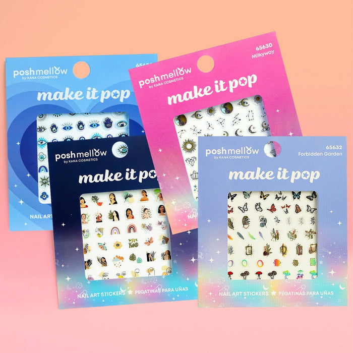 Posh Mellow Make It Pop Nail Art Sticker - ikatehouse