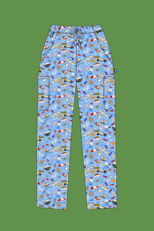 Pre-Order Chrissy Day – Unisex Printed Scrub Pants