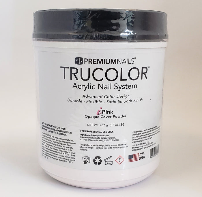 PREMIUMNAILS Trucolor Nail Acrylic Opaque Cover Powder - iPINK - Choose your size