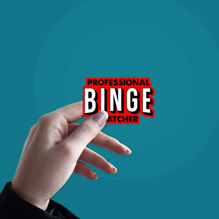 Professional-Binge-Watcher Sticker - Stickers | STICK IT UP