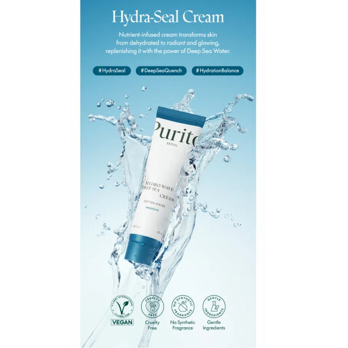 Purito Hydro Wave Deep Sea Cream 50ml | VGLE Beauty Canada