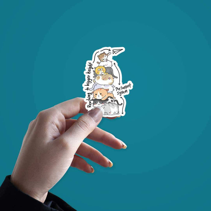 Reaching Foir Bigger Heights Sticker - Stickers | STICK IT UP