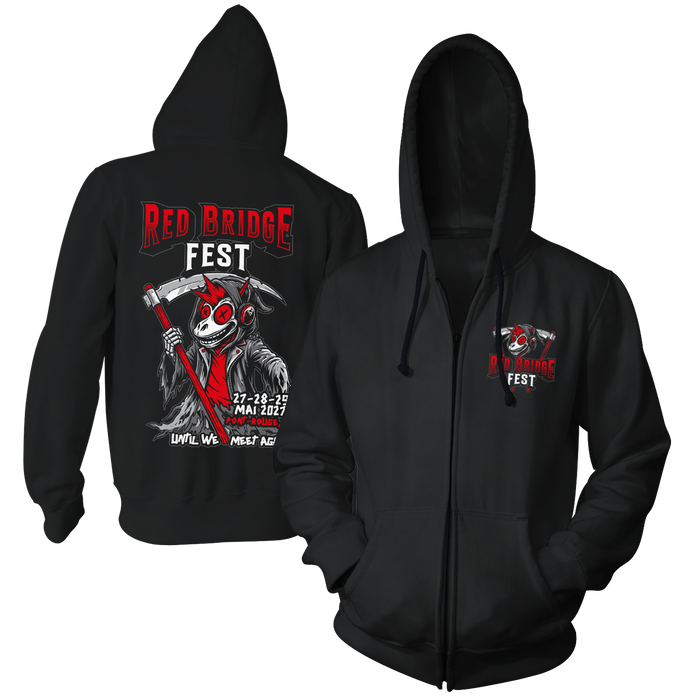 RED BRIDGE FEST - "2027 / Until We Meet Again..." (Black) (Zip Hoodie)
