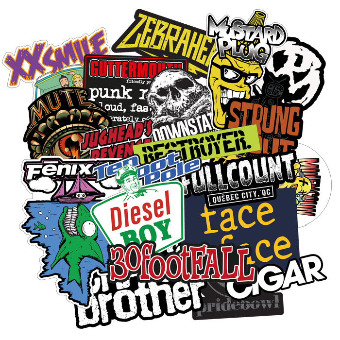 RED BRIDGE FEST - "Band Sticker Pack" (22 stickers)