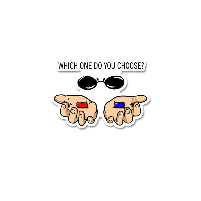 Red Or Blue Sticker - Stickers | STICK IT UP