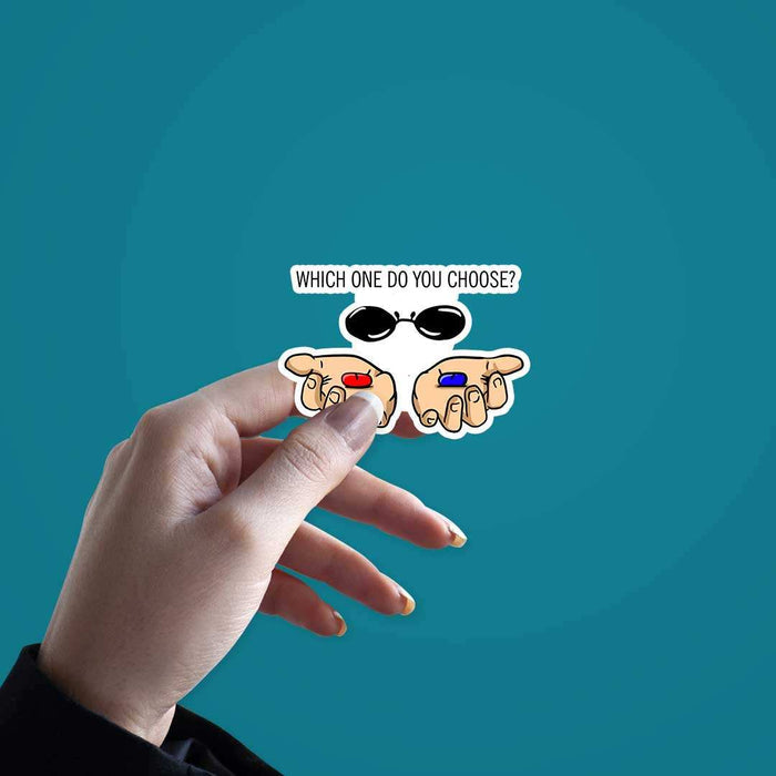 Red Or Blue Sticker - Stickers | STICK IT UP