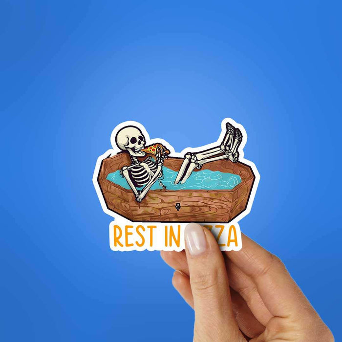 Rest In Pizza Sticker - Stickers | STICK IT UP