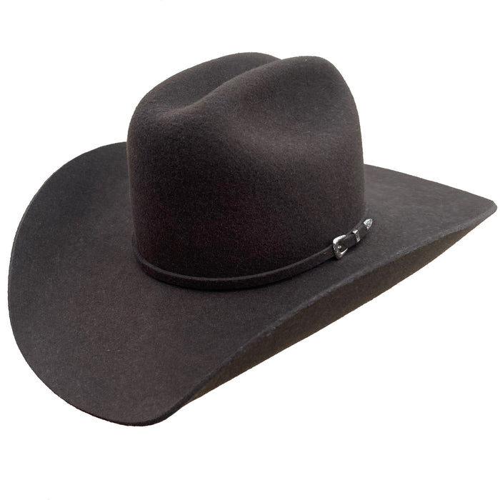 Rodeo King 5X Chocolate Low Rodeo 4" Brim Felt Hat