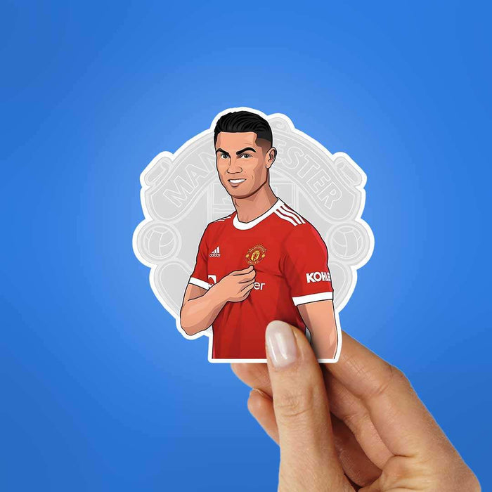 Ronaldo Manchester United Sticker - Stickers | STICK IT UP