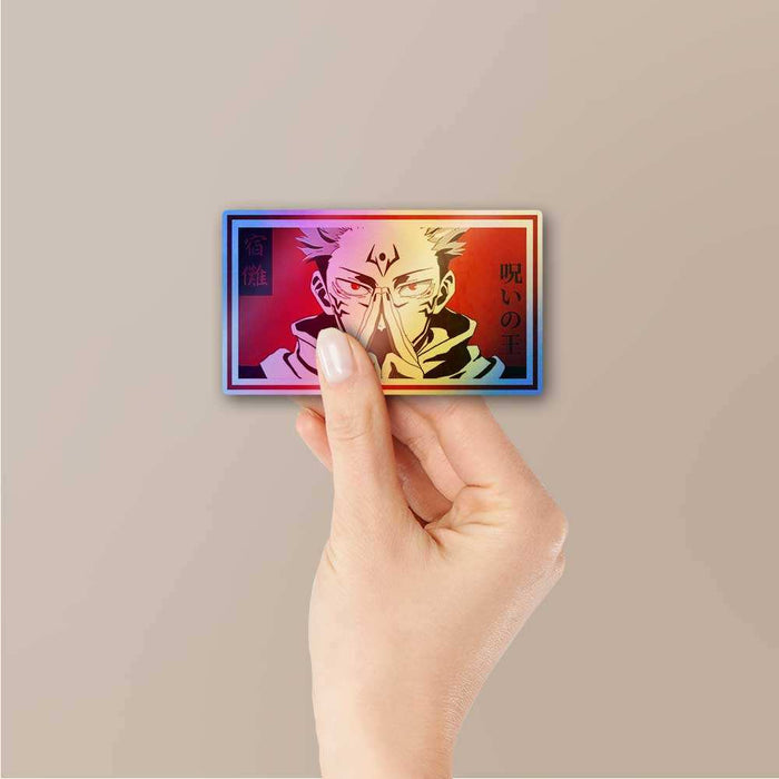 Ryomen Sukuna Holographic Sticker - Holographic stickers | STICK IT UP