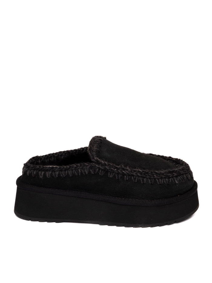 MOU sabot platofrm nero CLOG ESKIMO PLATFORM 681004A-BKB