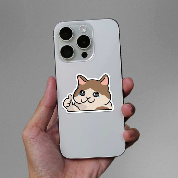 Sad Cat Sticker - Stickers | STICK IT UP