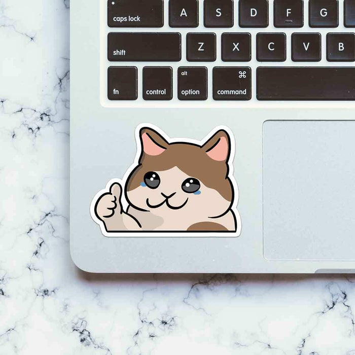 Sad Cat Sticker - Stickers | STICK IT UP