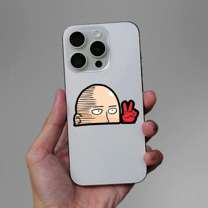 Saitama Peace Sticker - Stickers | STICK IT UP