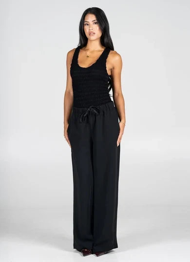 Sarah Front Tie Wide Leg Pant
