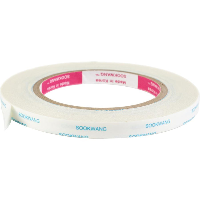 Scor-Tape - .375"X27yd. Premium double-sided adhesive that is perfect for cards, boxes, glitter, embossing, scrapbooking, foils, ribbon, origami, iris folding, micro beads, and much more! This tape is acid free and heat resistant. Available at Embellish Away located in Bowmanville Ontario Canada.