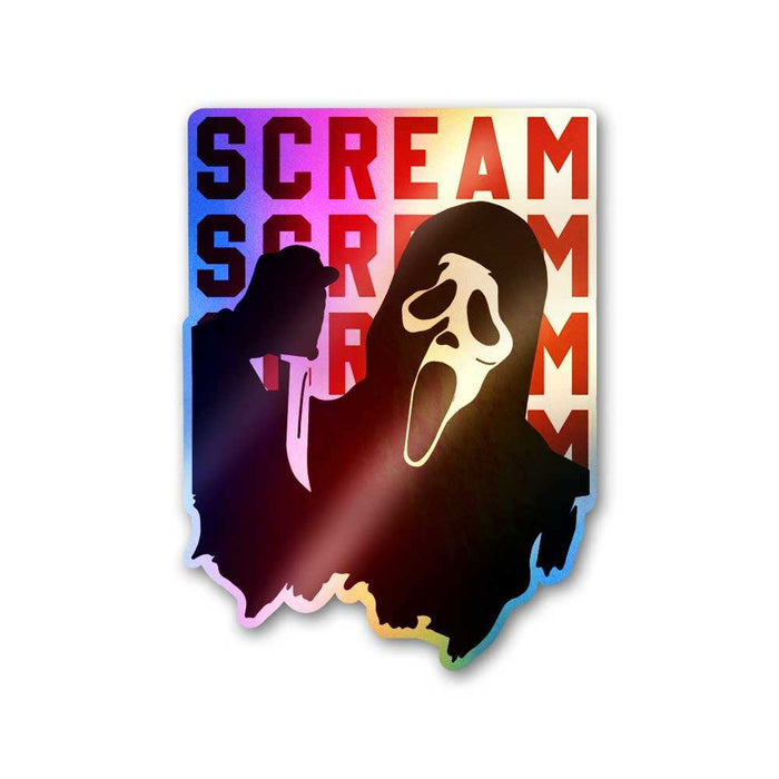Scream Holographic Sticker - Holographic stickers | STICK IT UP