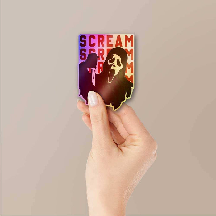 Scream Holographic Sticker - Holographic stickers | STICK IT UP