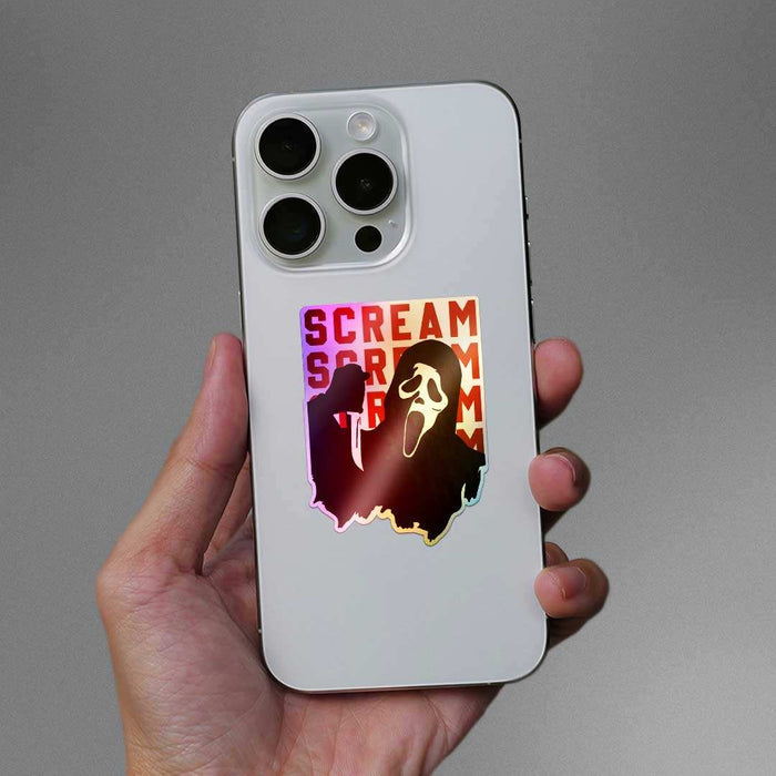 Scream Holographic Sticker - Holographic stickers | STICK IT UP