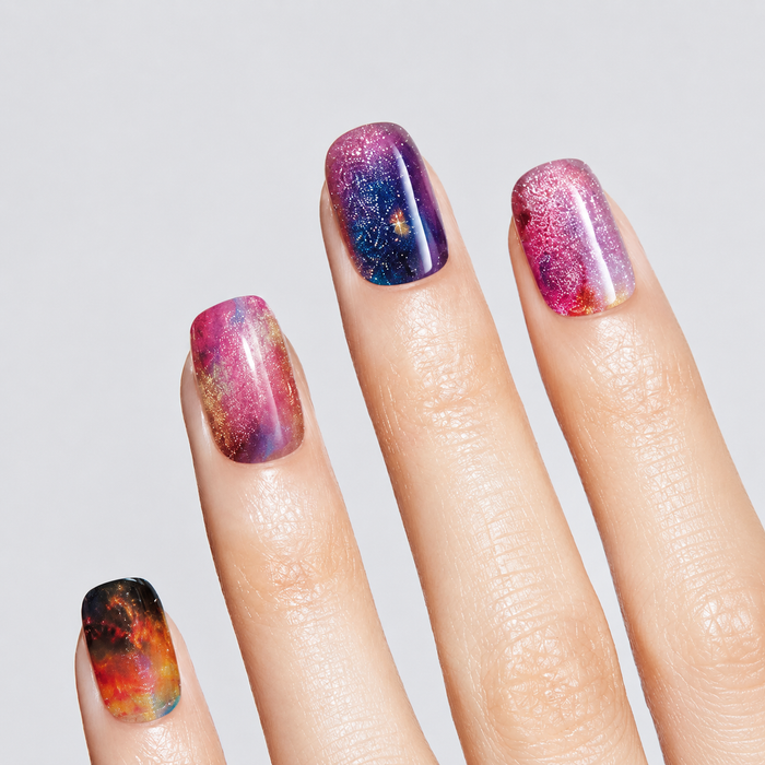 Semicured UV gel nail sticker kit Star River